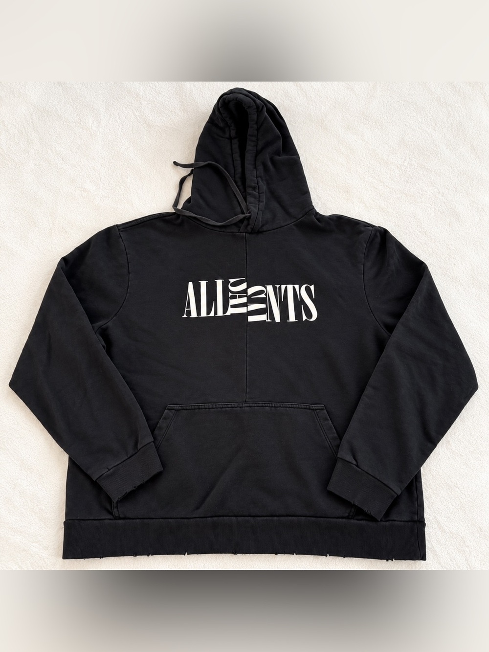 Men’s Women’s Black All Saints Hoodie size medium. Great hoodie in great shape!